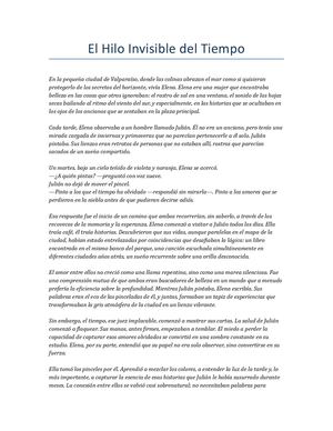 Cuento Amor Hilo Invisible