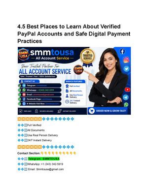 How Verified Paypal Accounts Enhance Your Experience Digital Buy & Sell Crypto