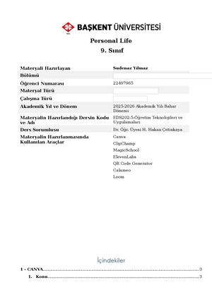 Eds202 Materyal Bilgi Formu 2026 Sudenaz Yılmaz