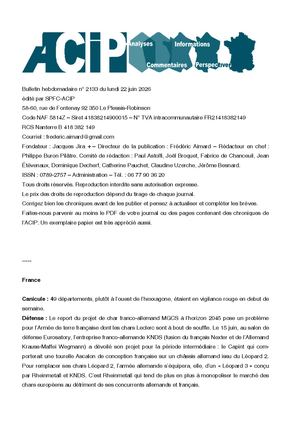 Acip No 2133 Du 22 Juin 2026