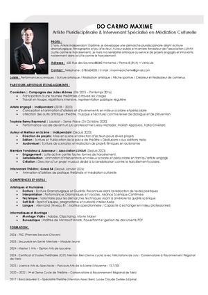 CV Do Carmo Maxime 2026