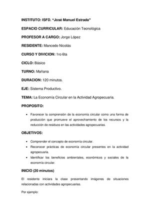 Secuencia Didactica Agropecuaria