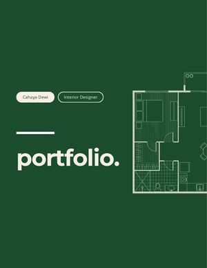 Beige Green Minimalist Portfolio Presentation (Carta Formato Ee Uu )
