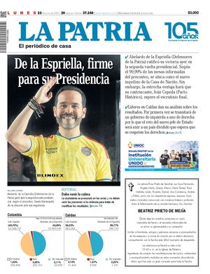 Portada 22 de junio del 2026