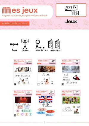 Ma Gazette Numéro Spécial Jeux