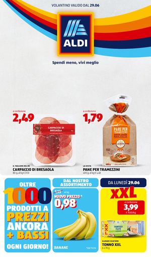 Volantino Aldi Dal 29 Giugno Al 05 Luglio 2026
