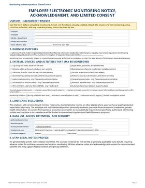 Ut Utah Employee Monitoring Notice