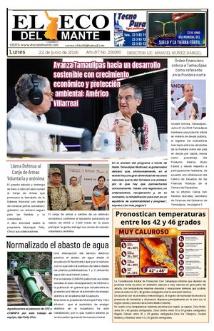 Lunes 22 de junio de 2026