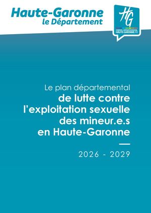 Plan départemental de lutte contre l'exploitation sexuelle des mineurs