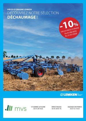 Lemken pièces d'origines MVS
