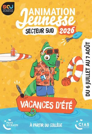 Porgramme Vacances Jeunesse Sud Ete 2026  - Pays de Craon
