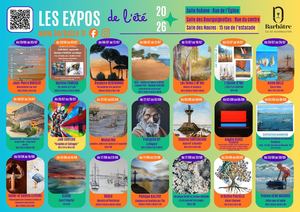 Programme 2026 des expositions de Barbâtre