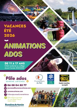 PROGRAMME ANIMATIONS ADOS ETE 2026