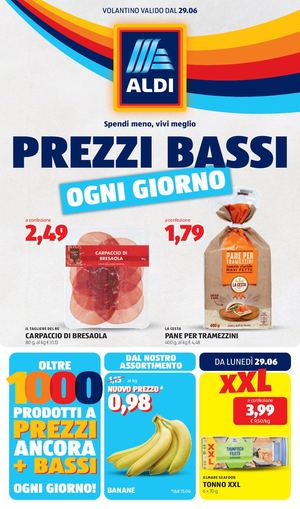 Aldi Offerte Da Lunedi 29 Giugno