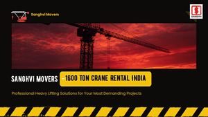 Sanghvi 1600 Ton Crane Rental India