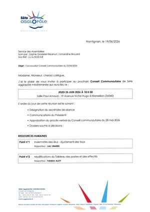 Conseil communautaire de Sète Agglopôle Méditerranée : 26 délibérations à l’ordre du jour ce jeudi à Marseillan
