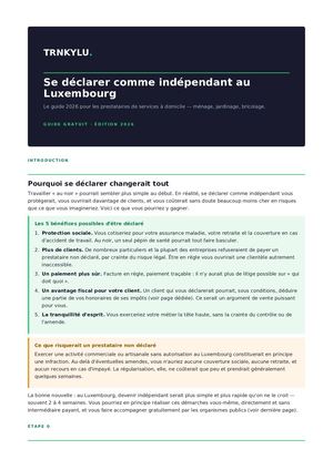 Guide Prestataire