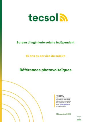 Ref Pv 2025 Màj 25 Mai 2026 -> Références PV - décembre 2025