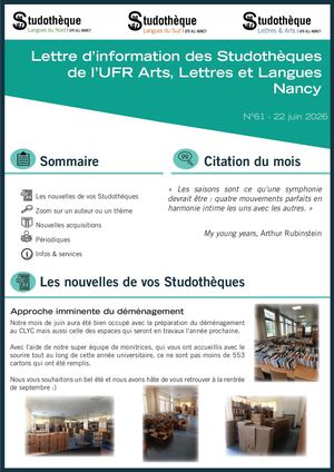 Lettre d'information ALL n°61