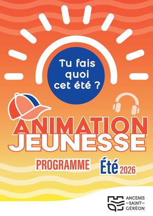 Programma des animations jeunesse été 2026