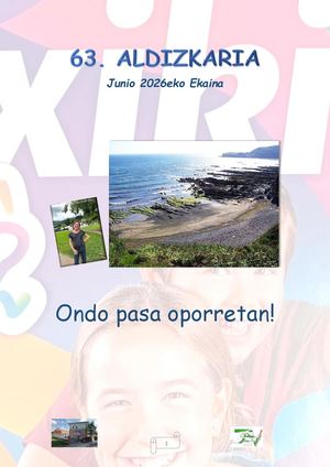 63. ALDIZKARIA Junio 2026eko Ekaina