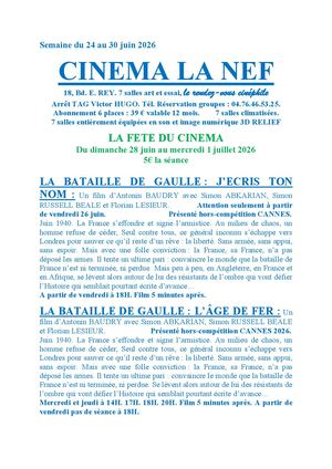 Programme La Nef Grenoble