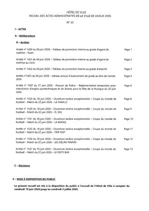 Recueil N° 33
