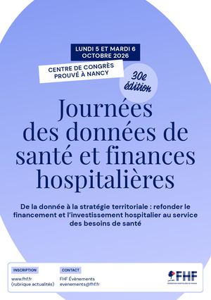 Journées des données de santé et finances hospitalières 2026