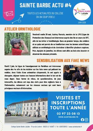 Newsletter College Juin 26