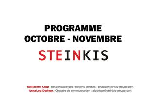 Programme Steinkis Octobre-Novembre 2026