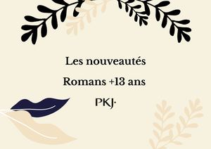 PKJ - Nouveautés août-sept libraires