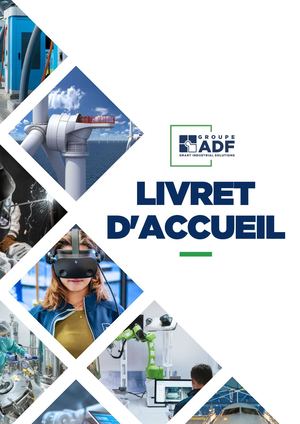 Livret D'accueil GROUPE ADF