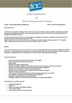 Agent Polyvalent - CDI - Haute Goulaine
