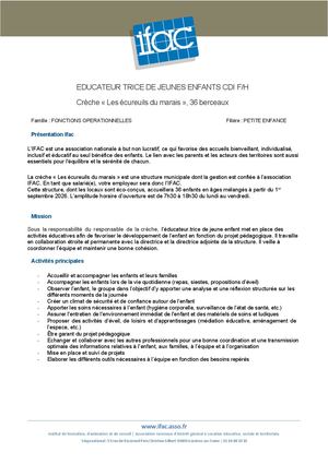 Educateur Trice Jeunes Enfants - CDI - Haute Goulaine