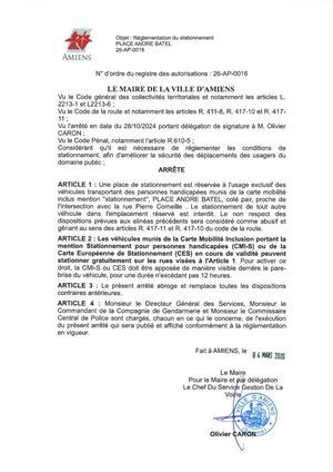 26 Ap 0016 Reg Stationnement Place Andre Batel