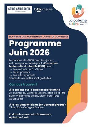 La Courneuve Cabane1000jours Programme 2026