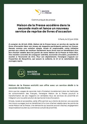 Cp Maison De La Presse X Recyclivre