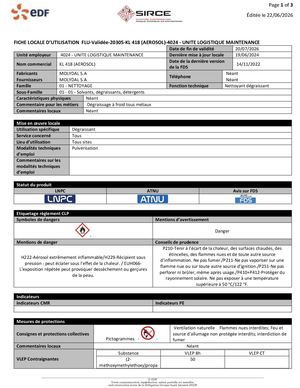 Kl 418 (Aerosol) 4024 Unite Logistique Maintenance