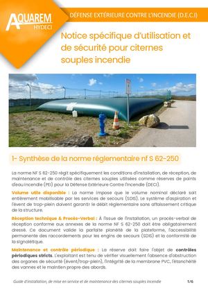 Notice Spécifique D’utilisation Et De Sécurité