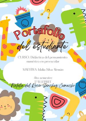 Curso Didáctica Del Pensamiento Numérico En Preescolar Maestra Idalia Silva Alemán 4to Semestre 2°b Lepree