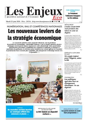 LES ENJEUX ECO N°927