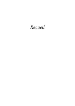 Recueil