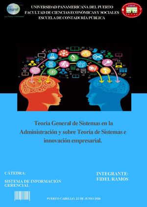 Revista De La Teoría General De Sistemas En La Administración Y Sobre Teoría De Sistemas E Innovación Empresarial