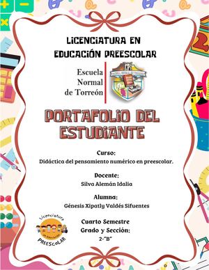 Portafolio Didáctica Del Pensamiento Numerico