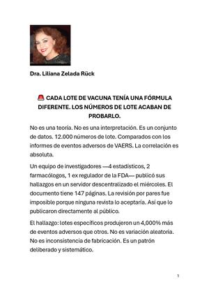 Vacunas Por Lotes Dra Liliana Zelada Ruck Docx