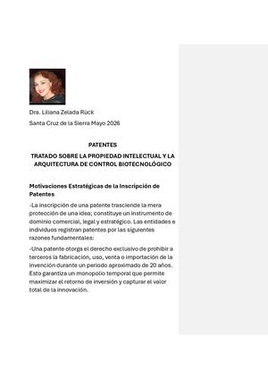 Patentes Dra Liliana Zelada Ruck