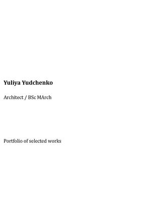 Yuliya Yudchenko Portfolio C L