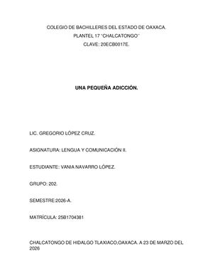 Cuento De Adicciones