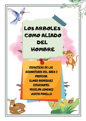 Los arboles como aliado del hombre