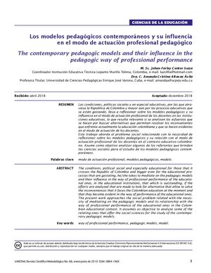 Modelos Pedagogicos Contemporaneos